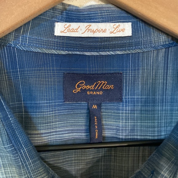 🔥EC🔥GoodMan Brand 100% Cotton Button Up Shirt. - Picture 2 of 8